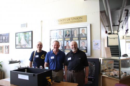 Mike Gironda, Steve Lowe and Joe Arcaro in front of the Fantastic Photon  demonstration.Photo Credit: Mary Ducca